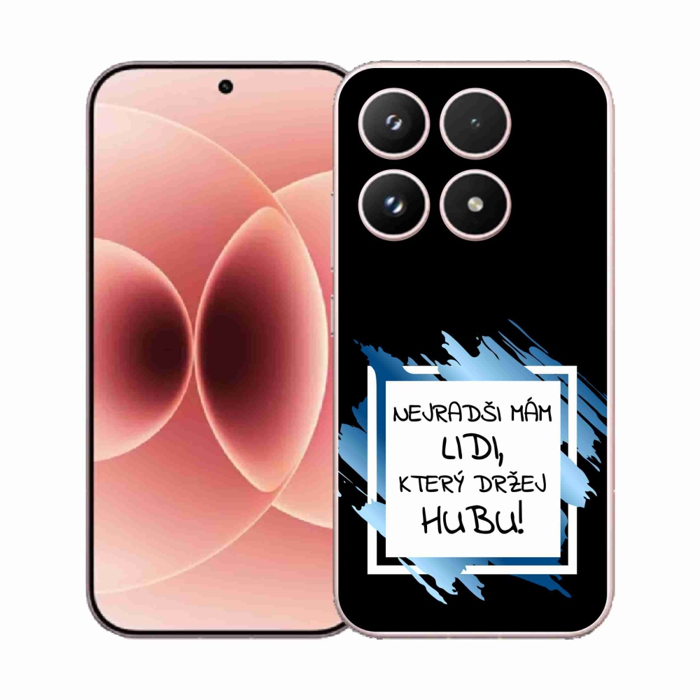 Gél borító mmCase a Xiaomi 17-hez - vicces szöveg 7 fehér és fekete háttérrel