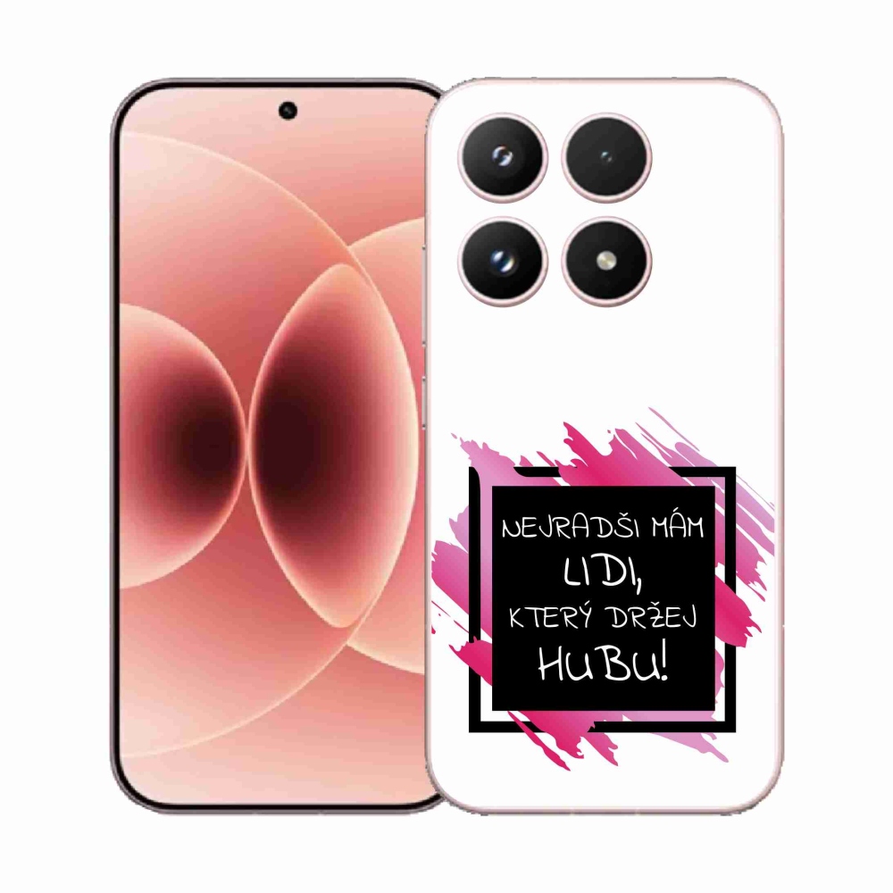 Gél borító mmCase a Xiaomi 17 - vicces szöveg 7 fekete és fehér háttérrel