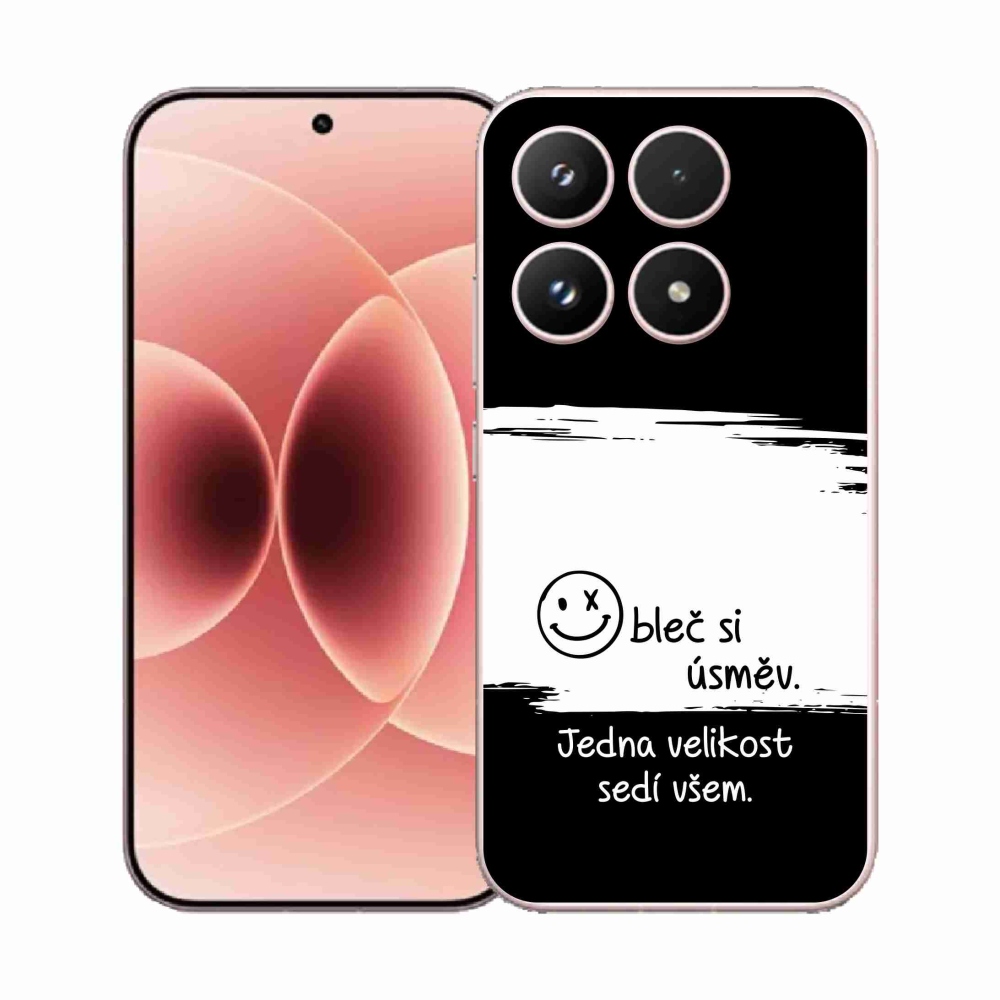 Gél borító mmCase a Xiaomi 17-hez - vicces szöveg 8 fehér és fekete háttérrel