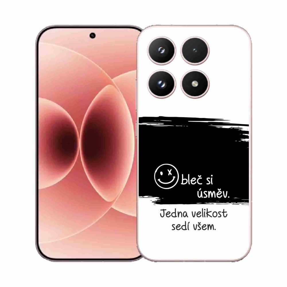 Gél borító mmCase a Xiaomi 17-hez - vicces szöveg 8 fekete és fehér háttérrel