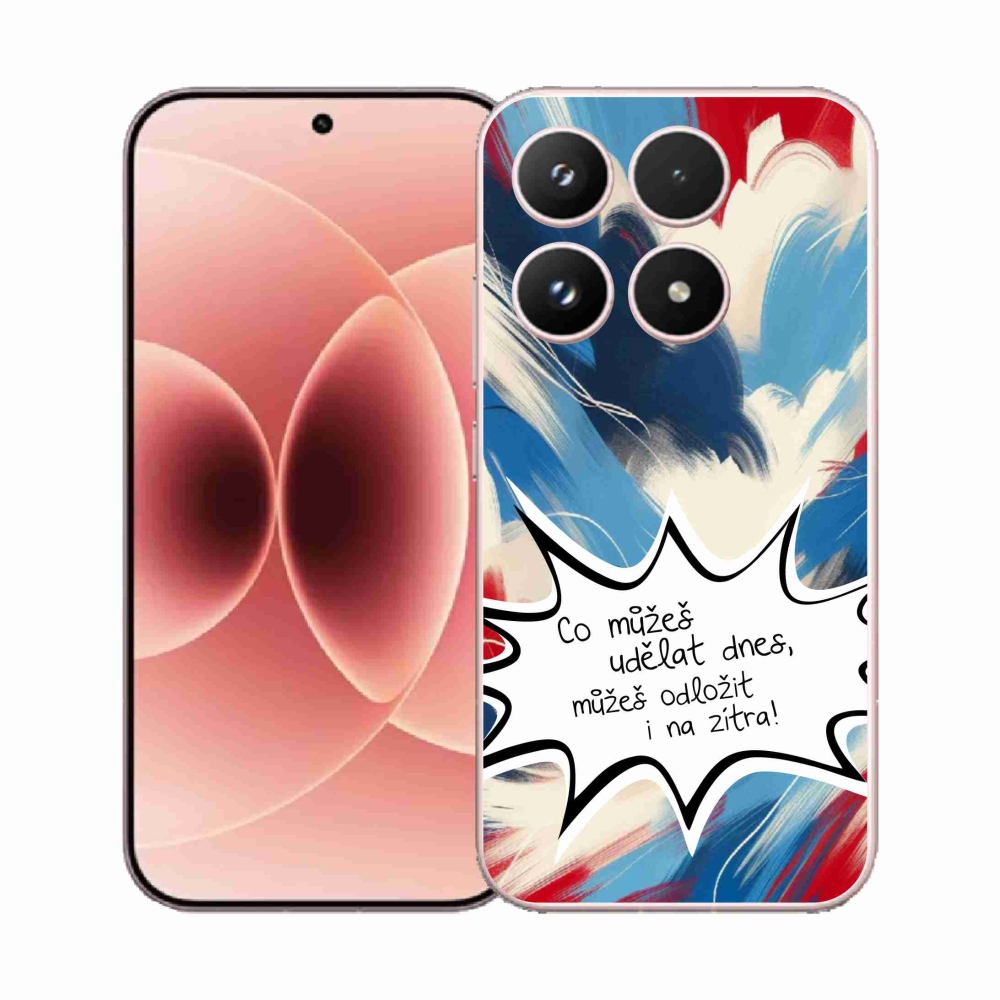 Gél borító mmCase a Xiaomi 17 - vicces szöveg 9 fehér háttérrel