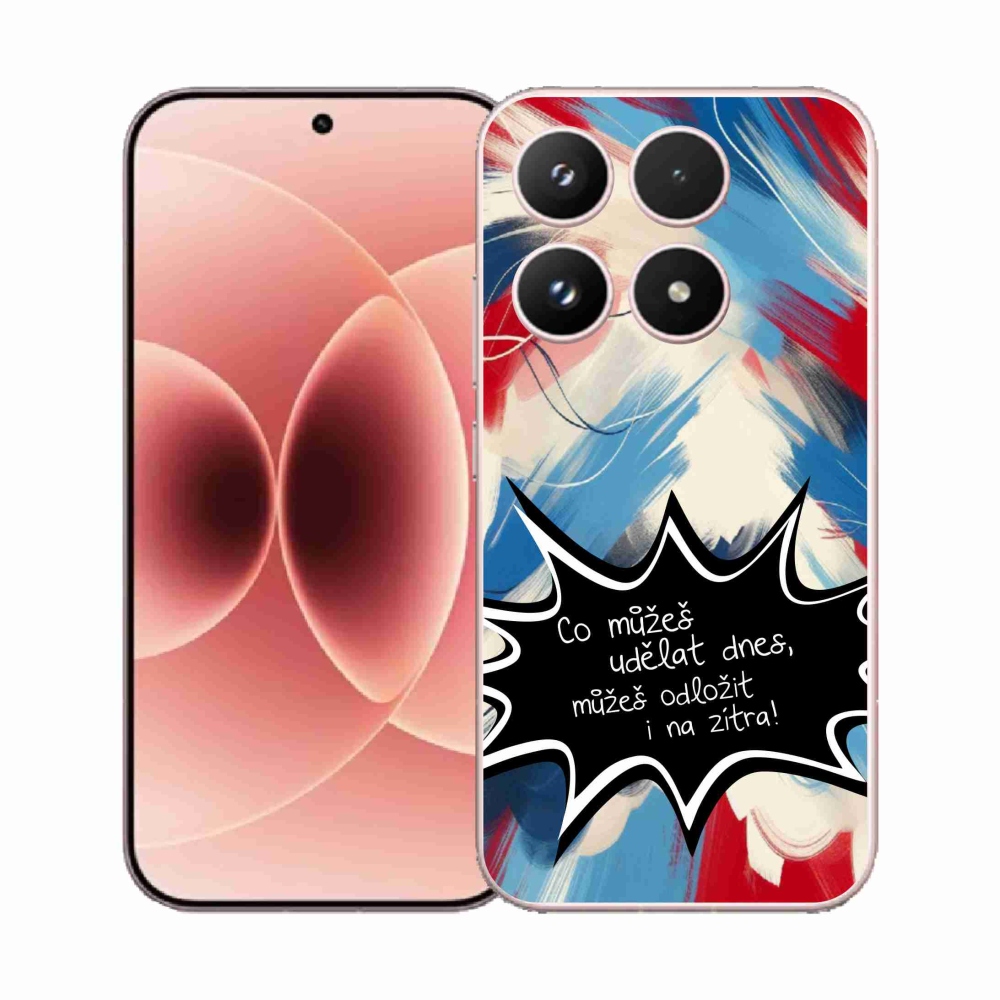 Gél borító mmCase a Xiaomi 17 - vicces szöveg 9 fekete háttérrel