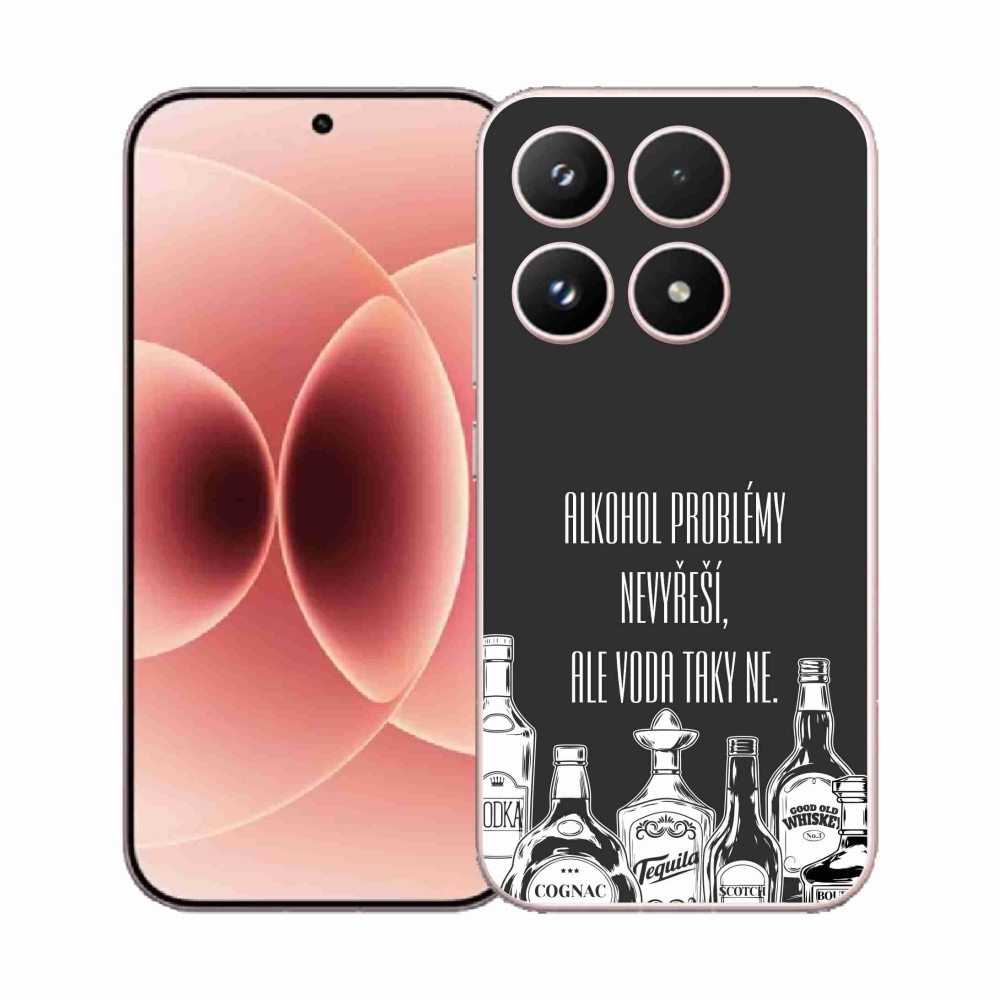 Gél borító mmCase a Xiaomi 17 - vicces szöveg fekete háttérrel