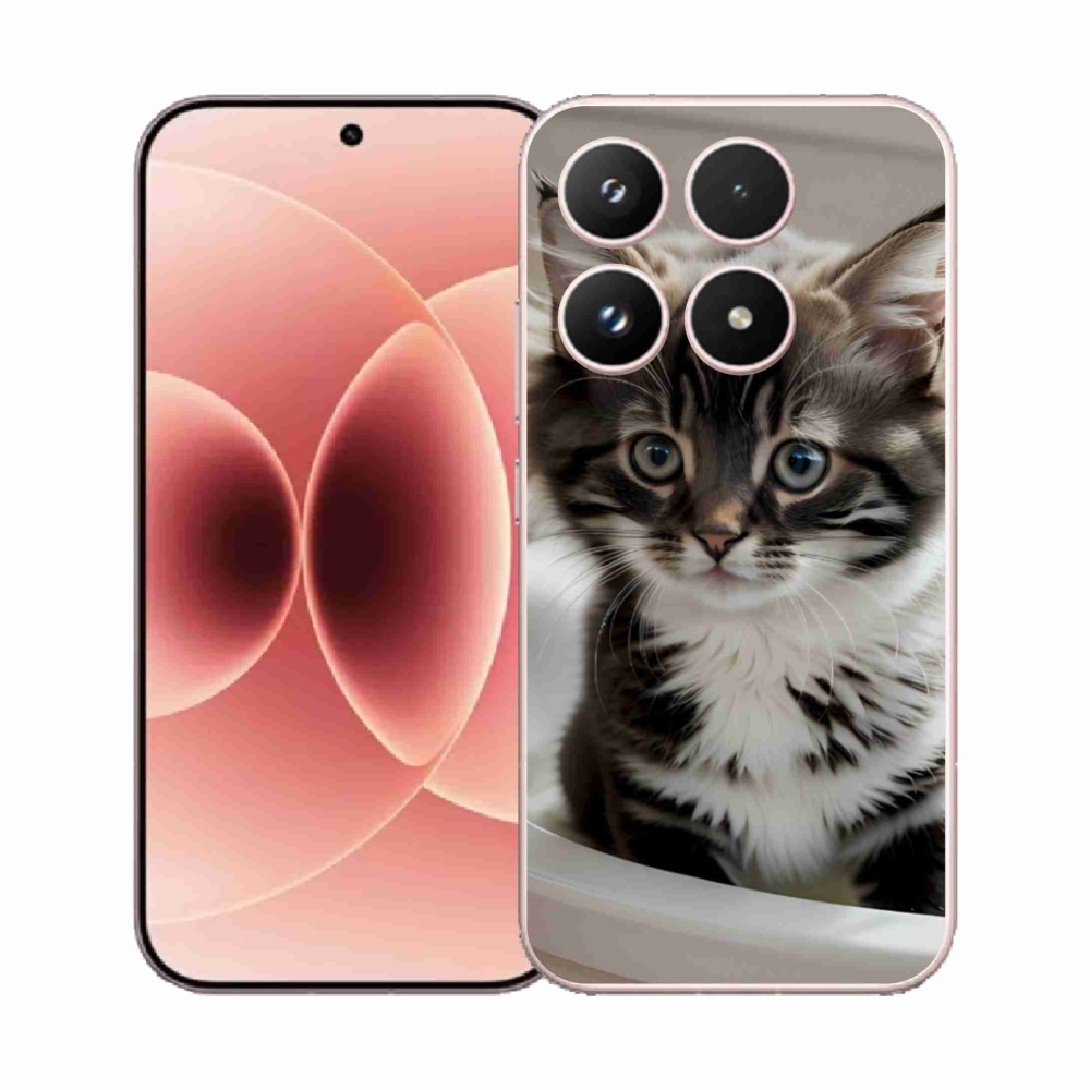 Gél borító mmCase a Xiaomi 17-hez - kíváncsi cica