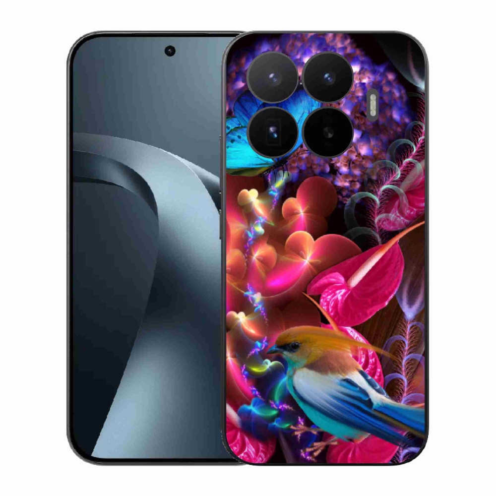 Gél borító mmCase a Xiaomi 17T-hez - színes virágok