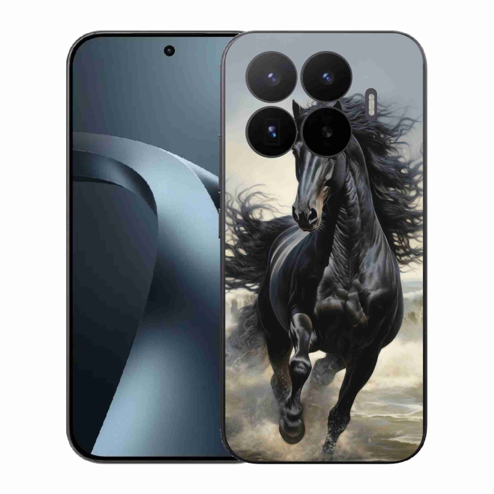Gél borítás mmCase a Xiaomi 17T-hez - futó fekete ló