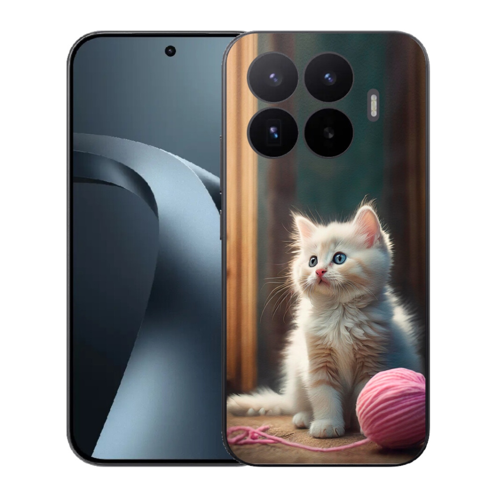 Gél borítás mmCase a Xiaomi 17T-hez - fehér cica 2
