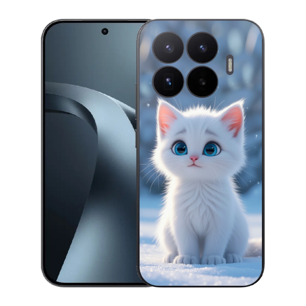 Gél borítás mmCase a Xiaomi 17T-hez - fehér cica 3