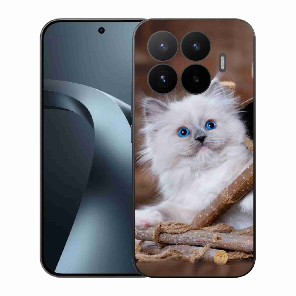 Gél borítás mmCase a Xiaomi 17T-hez - fehér cica