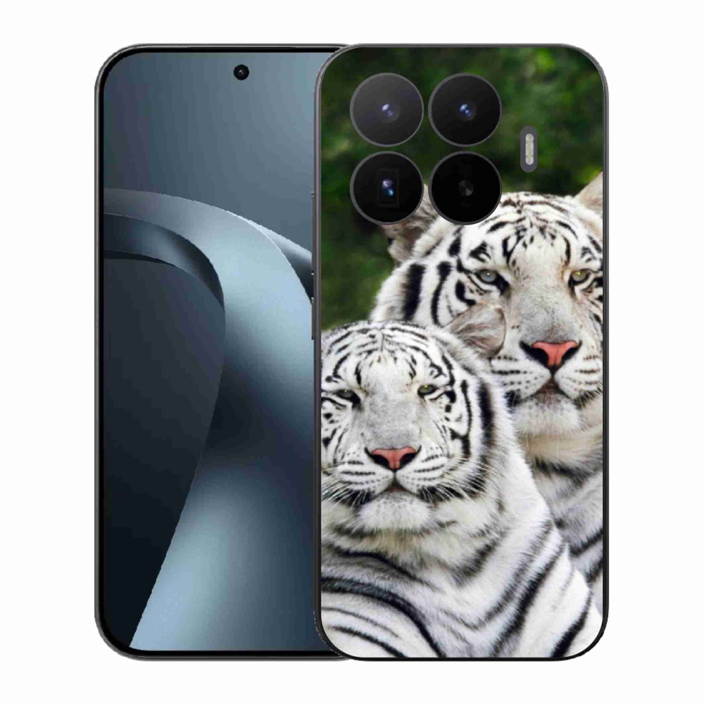 Gél borítás mmCase a Xiaomi 17T-hez - fehér tigrisek