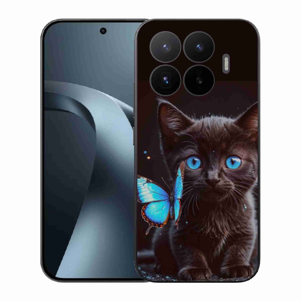 Gél borítás mmCase a Xiaomi 17T-hez - fekete cica 3