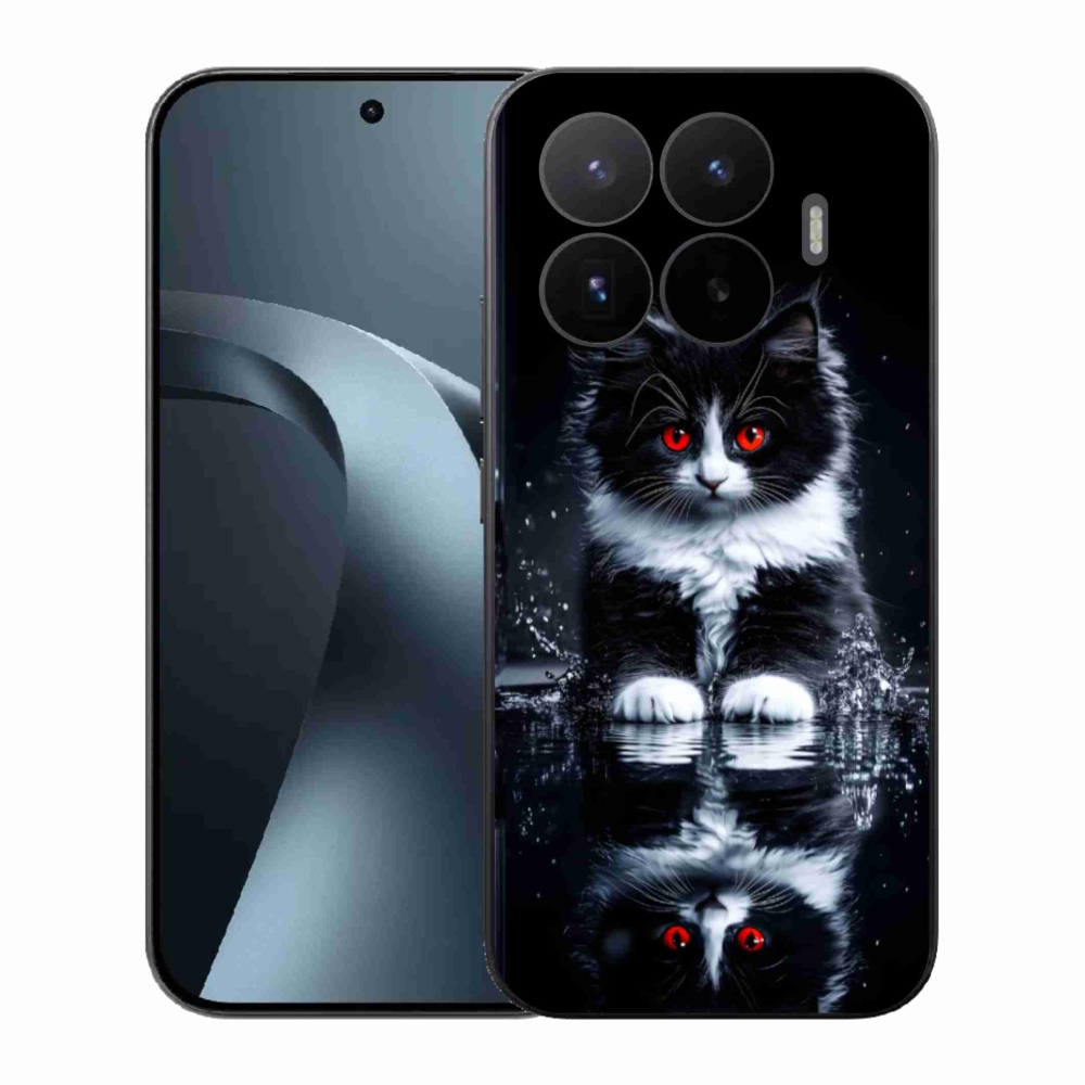 Gél borítás mmCase a Xiaomi 17T-hez - fekete és fehér cica