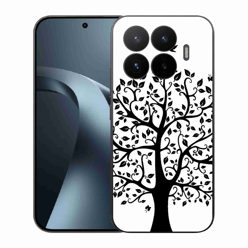 Gél borítás mmCase a Xiaomi 17T-hez - fekete és fehér fa