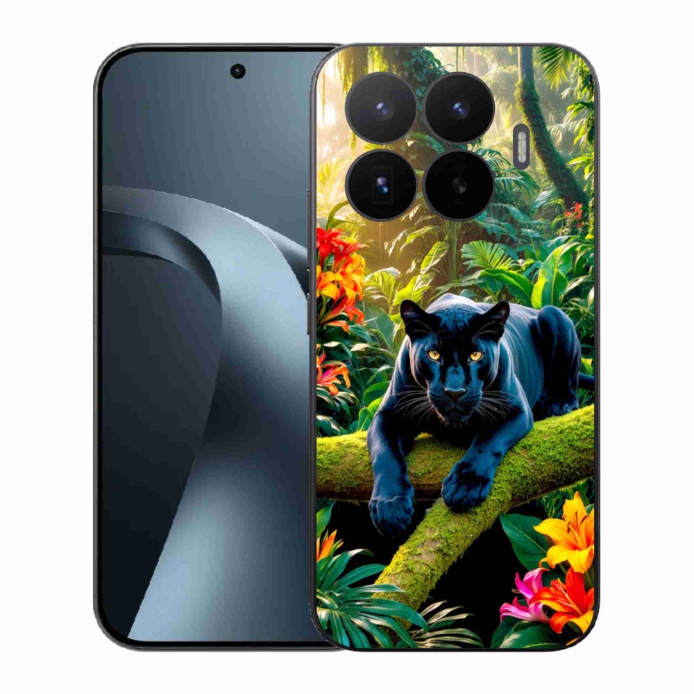 Gél borító mmCase a Xiaomi 17T-hez - fekete párduc a dzsungelben