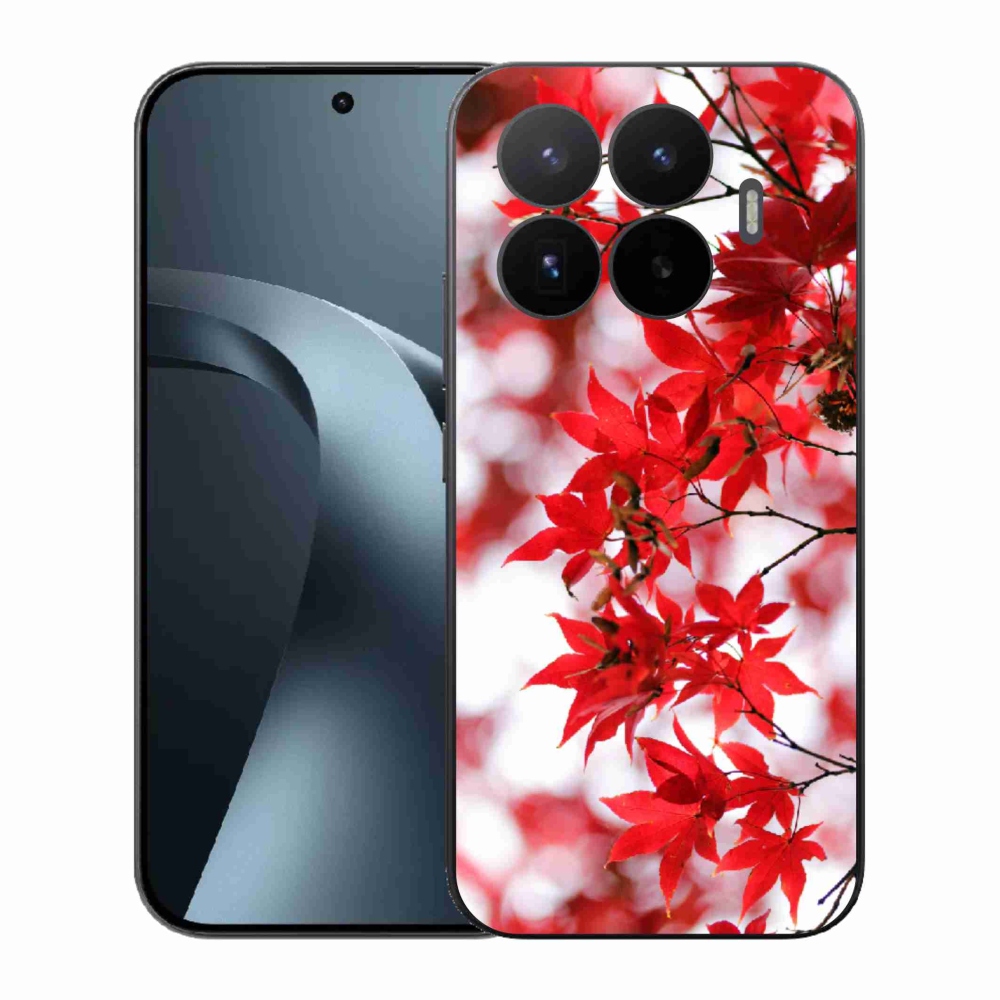 Gél borítás mmCase a Xiaomi 17T-hez - piros levelek