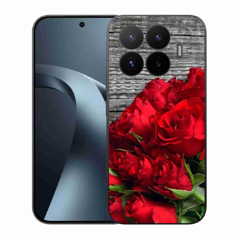 Gél borítás mmCase a Xiaomi 17T-hez - piros rózsa