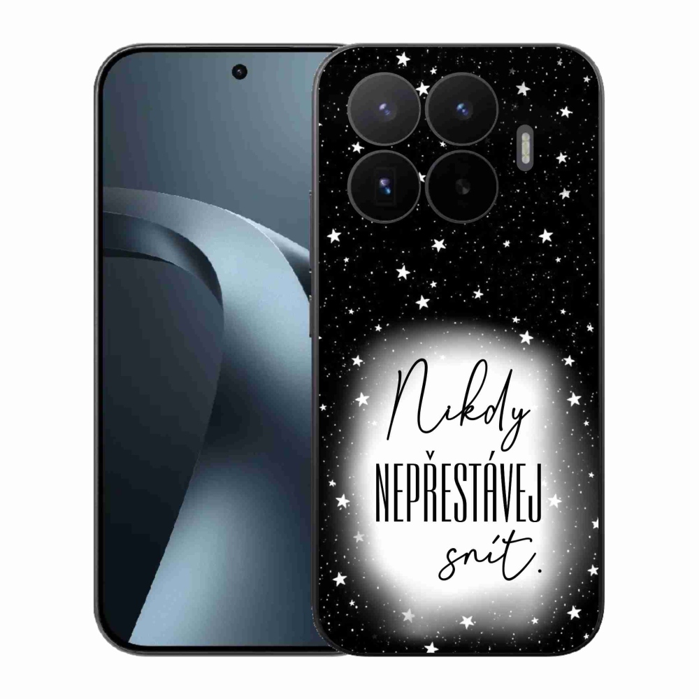 Gél borítás mmCase a Xiaomi 17T-hez - idézet 1 fehér és fekete háttérrel