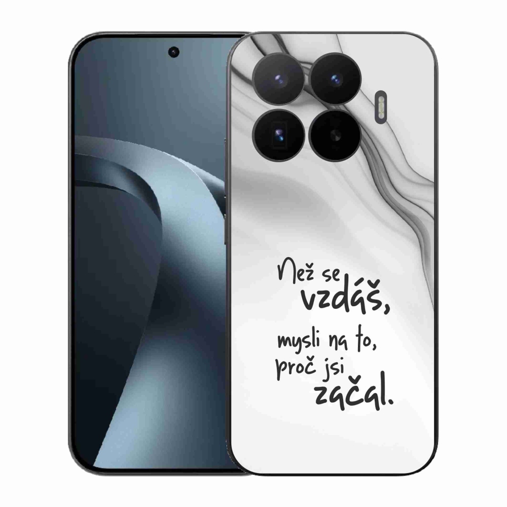 Gél borító mmCase a Xiaomi 17T-hez - idézet 2 fehér háttér