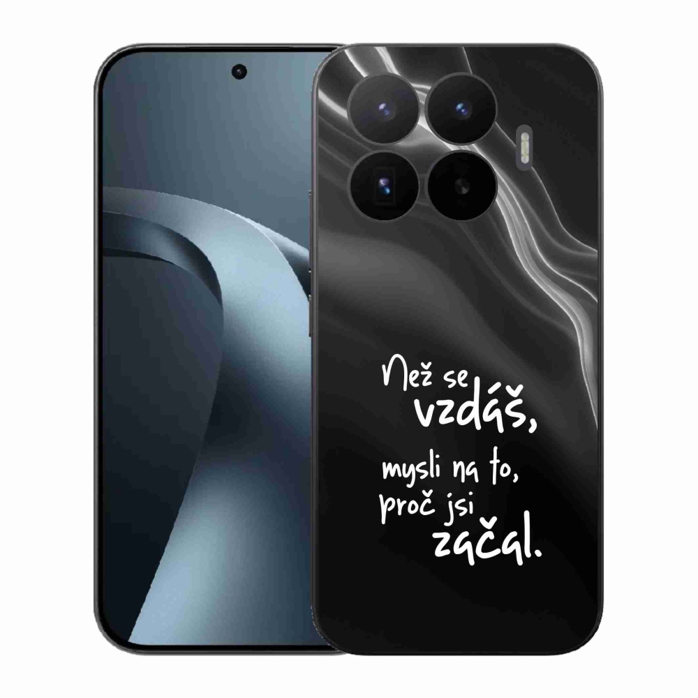 Gél borítás mmCase a Xiaomi 17T-hez - idézet 2 fekete háttérrel