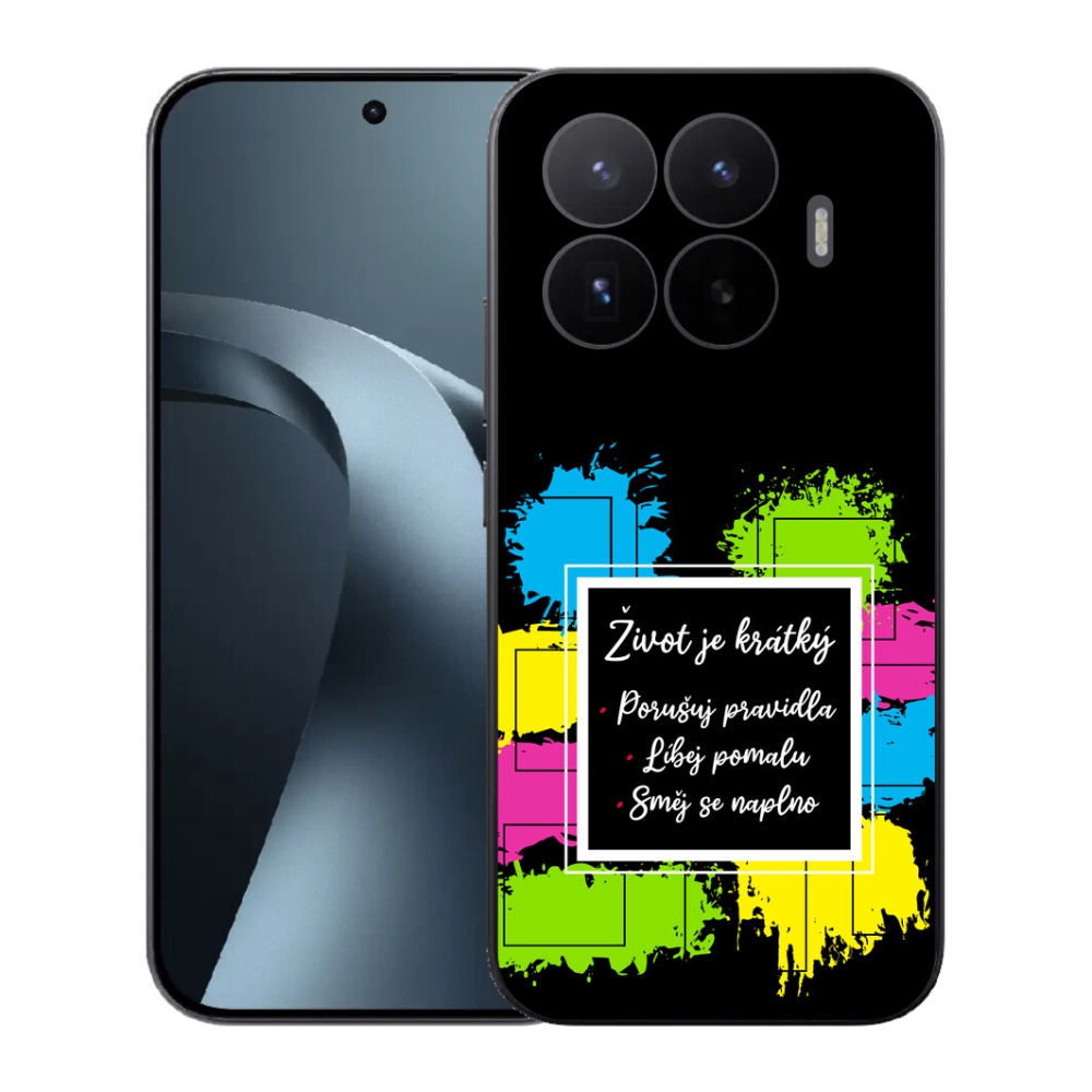 Gél borítás mmCase a Xiaomi 17T-hez - idézem 5 fekete háttérrel