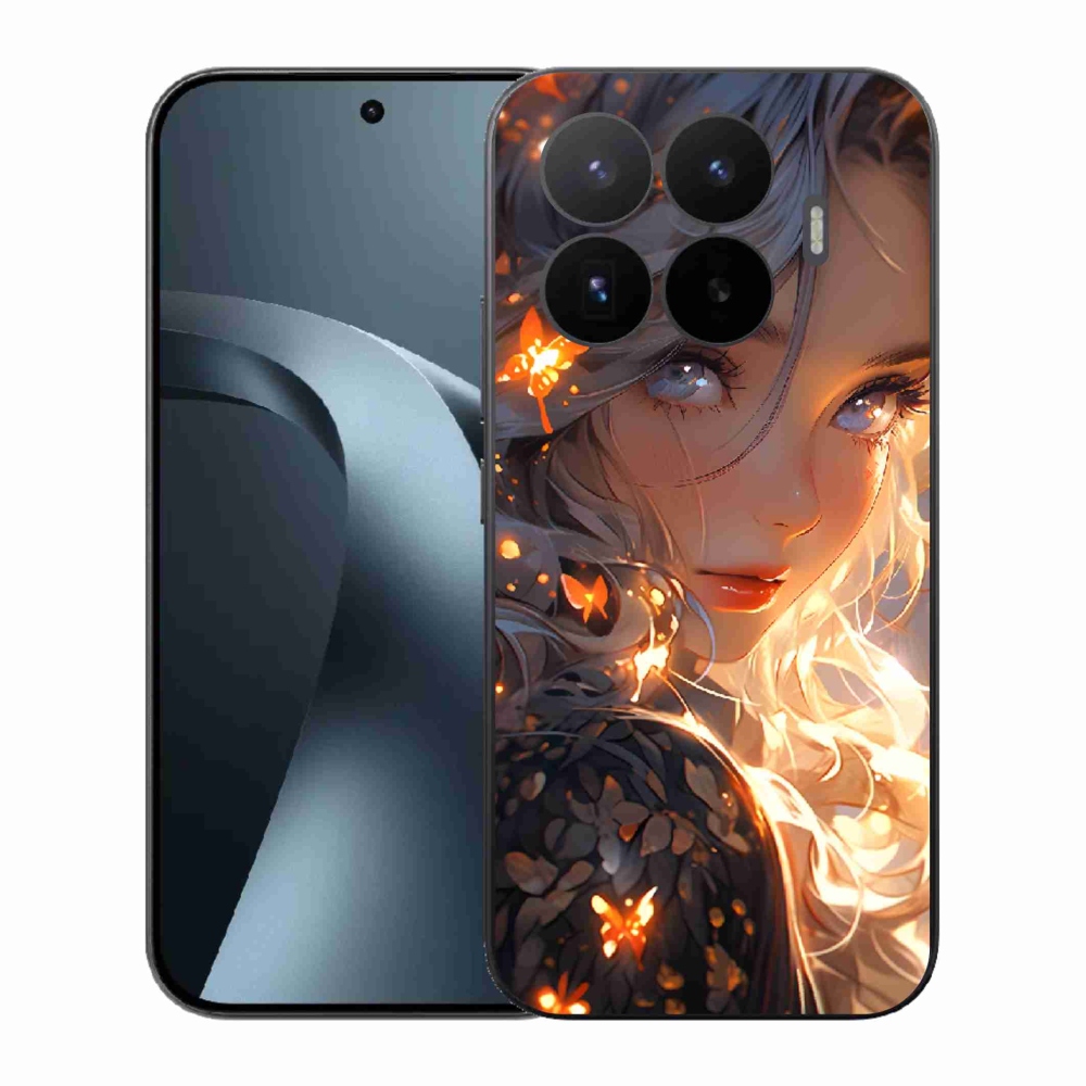 Gél borító mmCase a Xiaomi 17T-hez - lány és pillangók