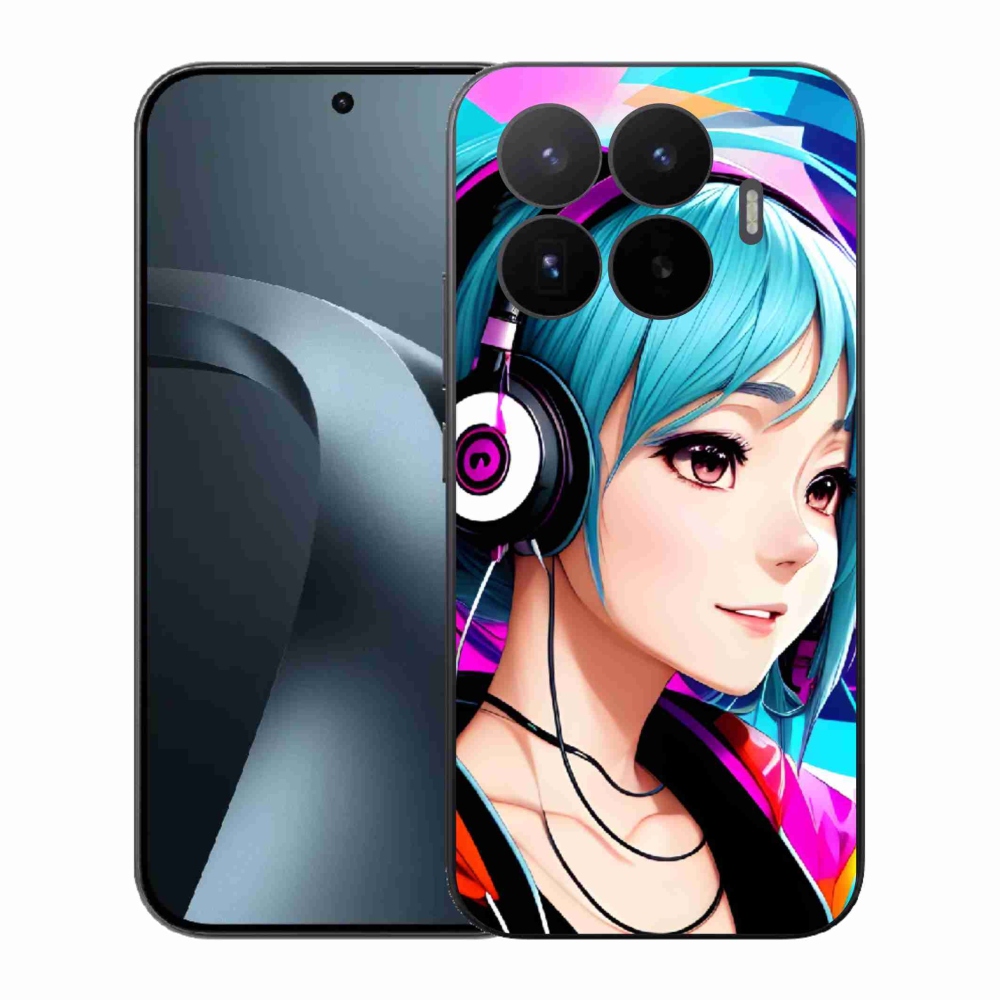Gél borítás mmCase a Xiaomi 17T-hez - lány fejhallgatóval