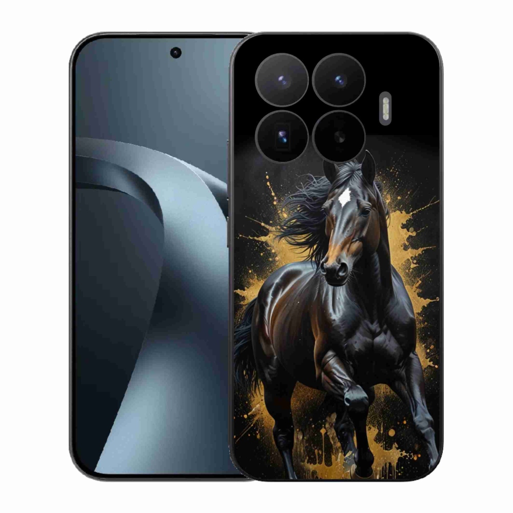Gél borítás mmCase a Xiaomi 17T számára - elegáns fekete ménes