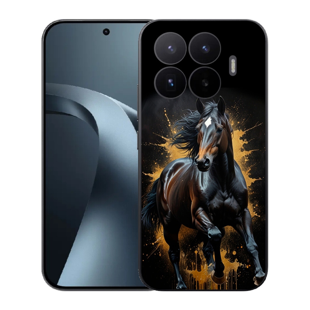 Gél borítás mmCase a Xiaomi 17T számára - elegáns fekete ménes