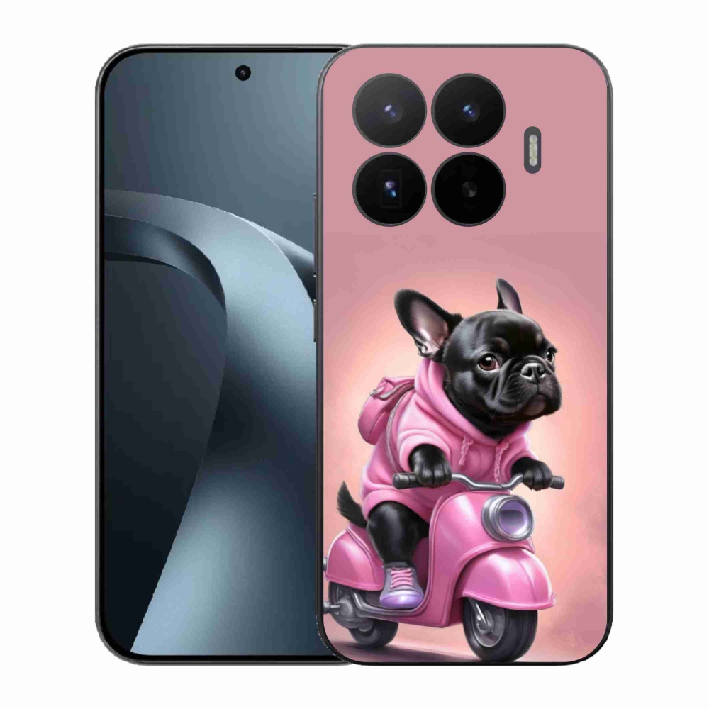 Gél borítás mmCase a Xiaomi 17T-hez - francia bulldog egy robogón