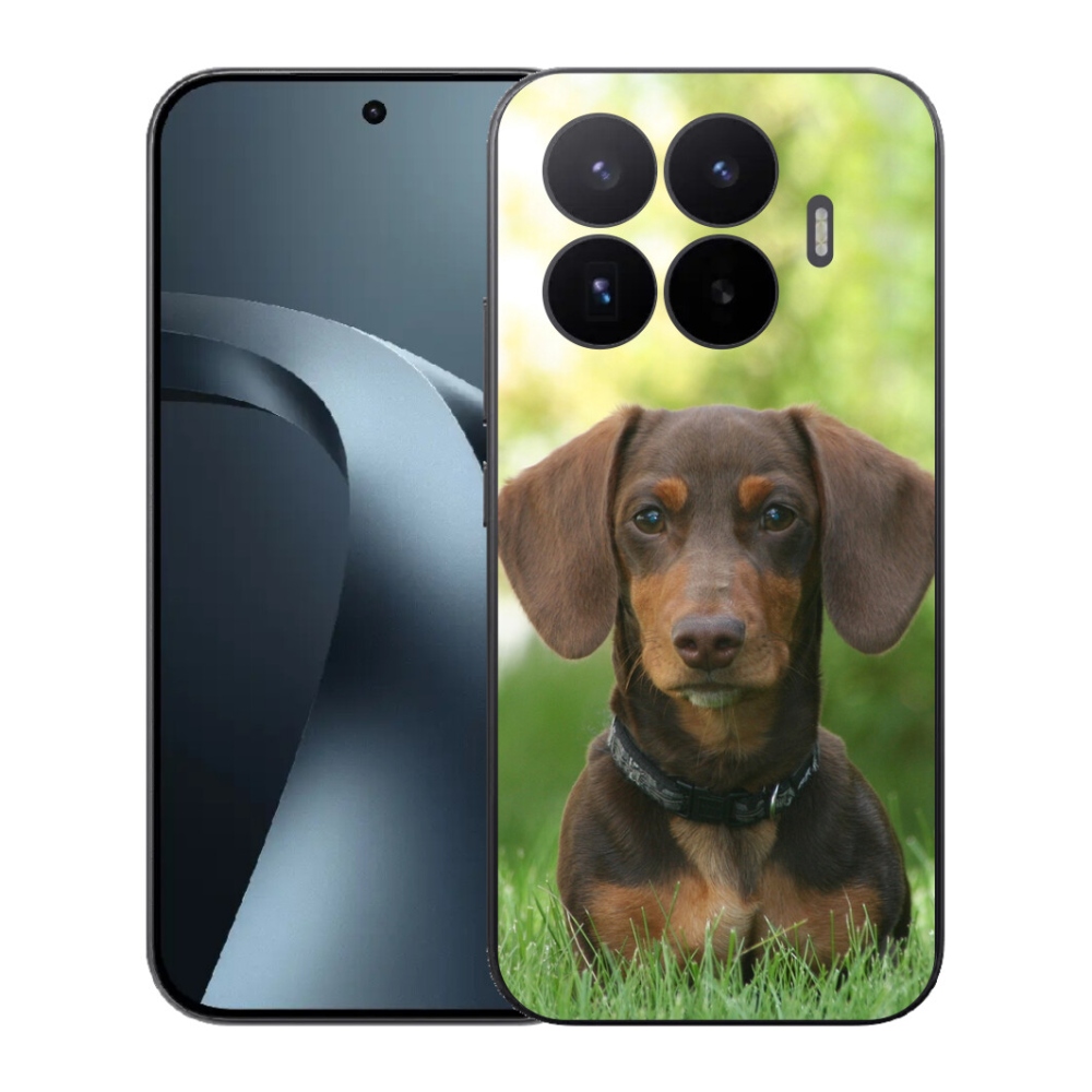 Gél borítás mmCase a Xiaomi 17T-hez - barna tacskó