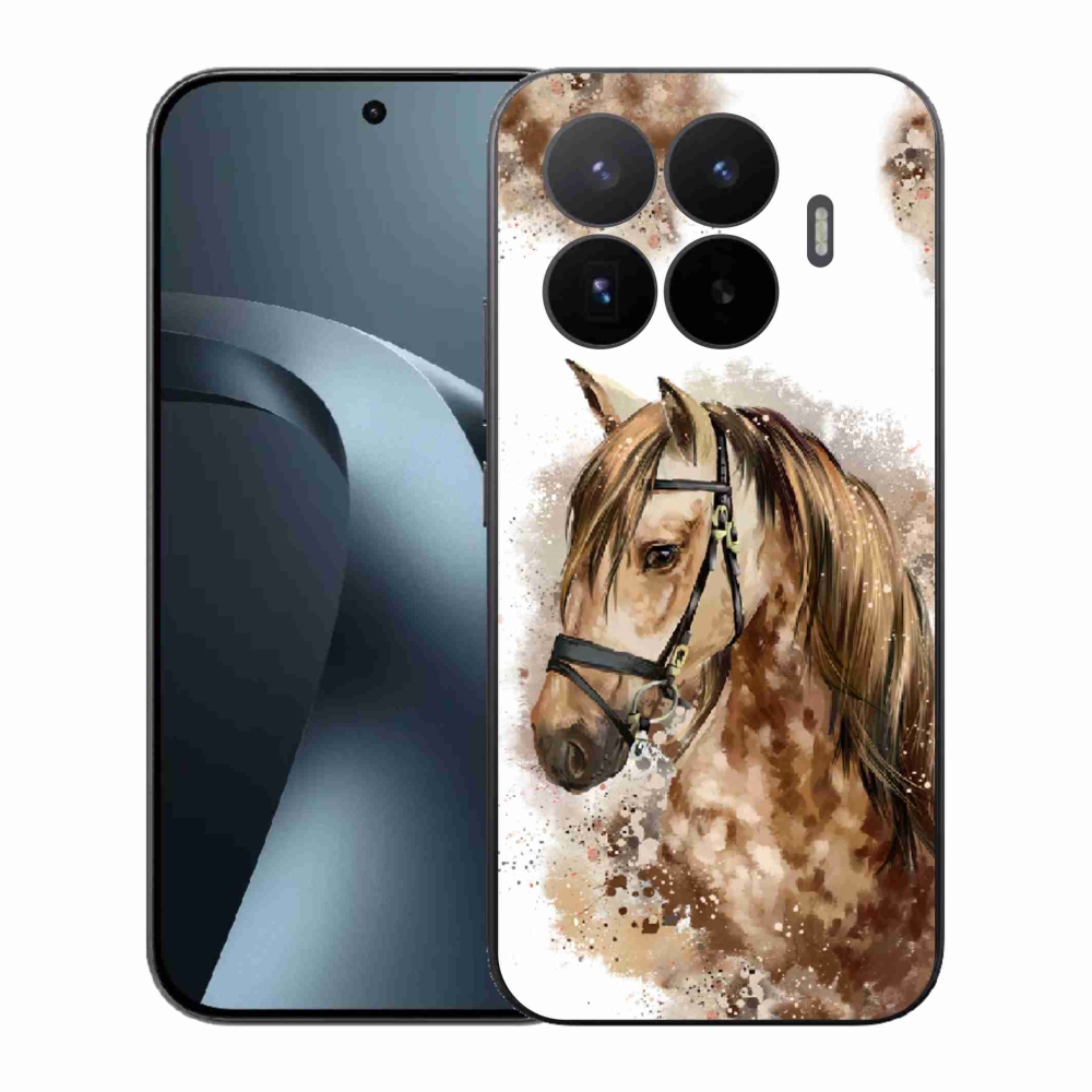 Gél borítás mmCase a Xiaomi 17T-hez - barna rajzfilm ló