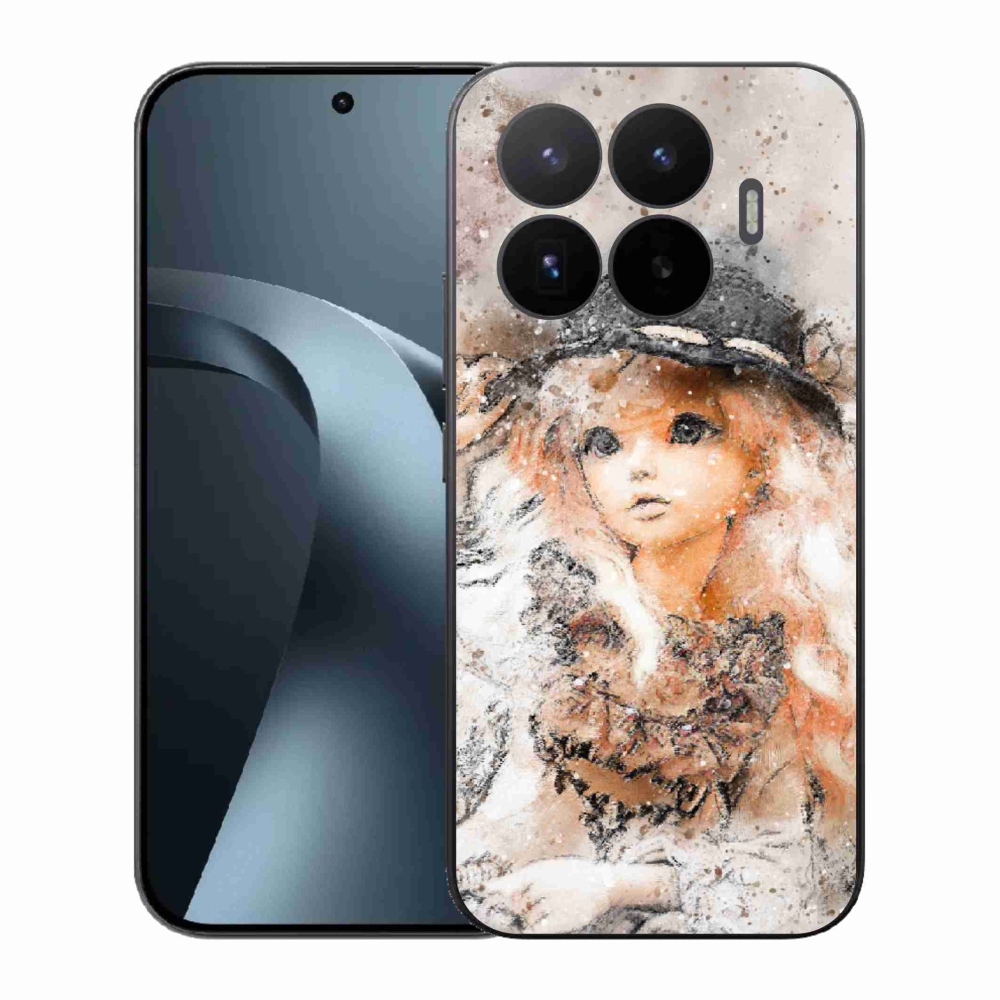 Gél borító mmCase a Xiaomi 17T-hez - lány kalapban