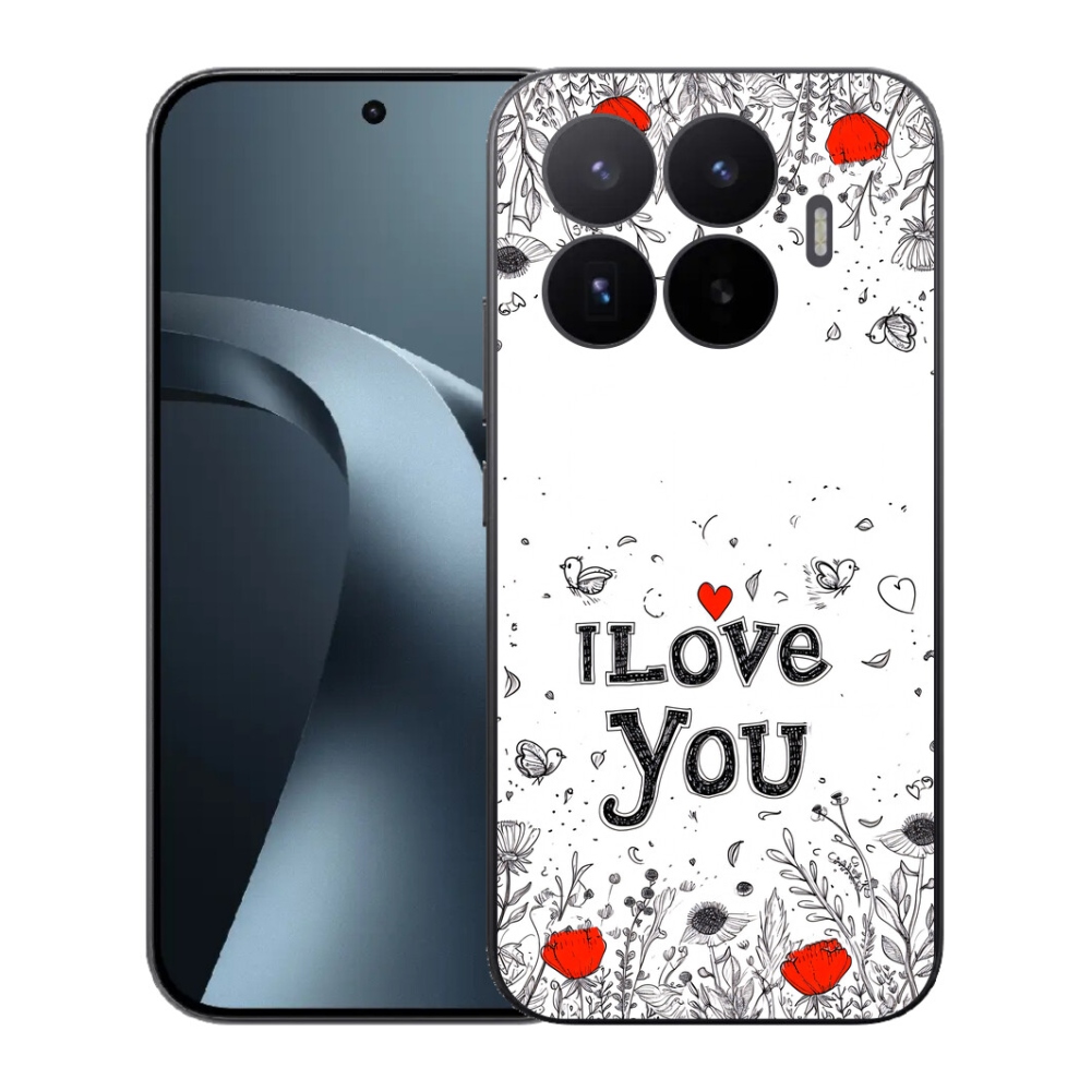 Gél borító mmCase a Xiaomi 17T-hez - Szeretlek fehér háttérrel
