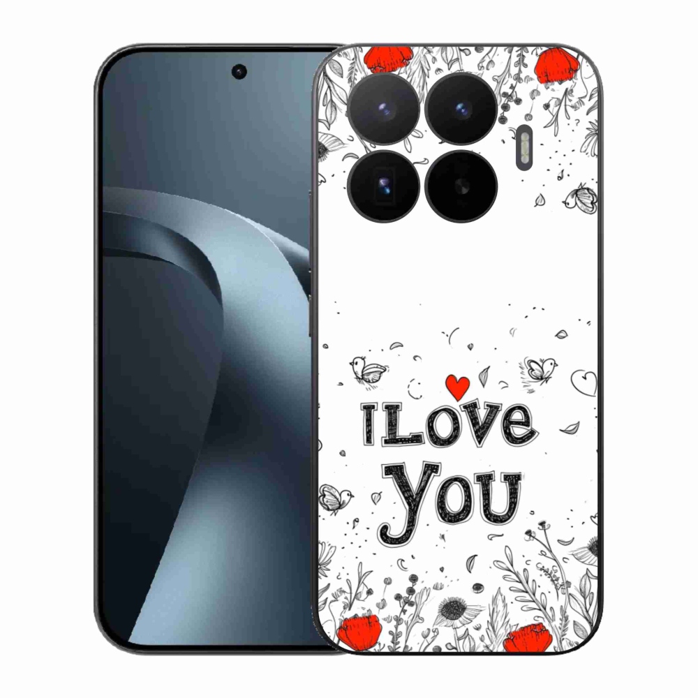 Gél borító mmCase a Xiaomi 17T-hez - Szeretlek fehér háttérrel