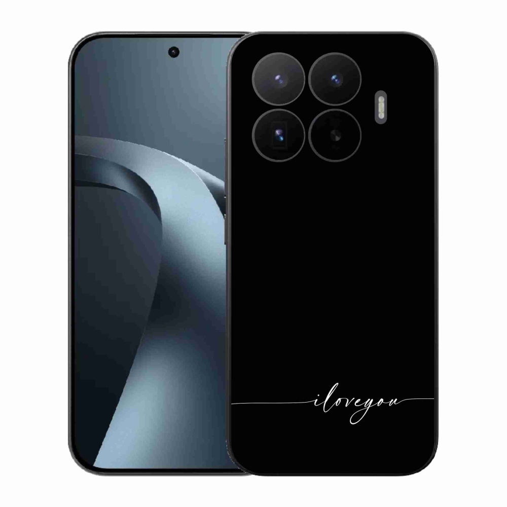 Gél borító mmCase a Xiaomi 17T-hez - Szeretlek fekete háttérrel