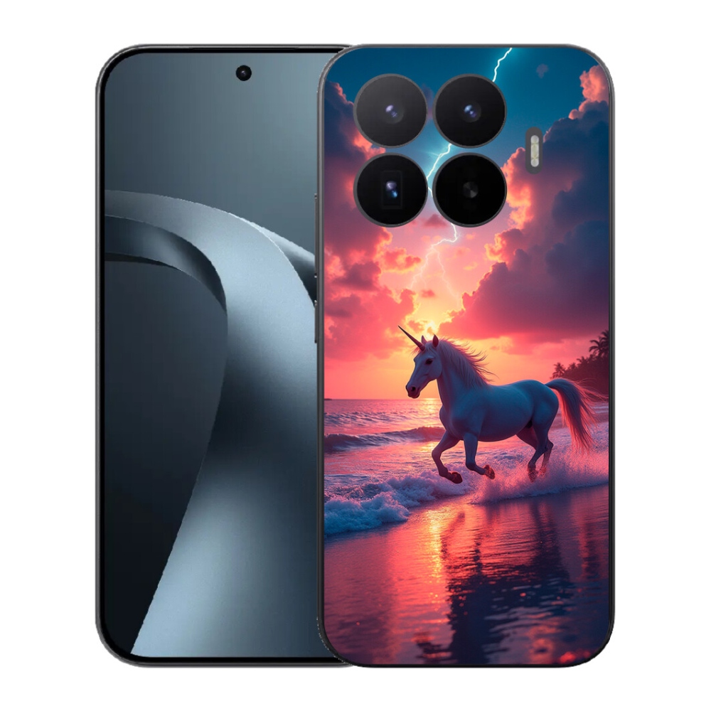 Gél borító mmCase a Xiaomi 17T-hez - egyszarvú a tengerparton
