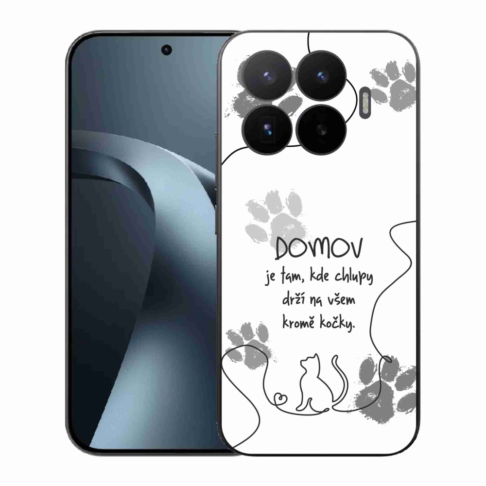 Gél borító mmCase a Xiaomi 17T-hez - macska motívum fehér háttérrel