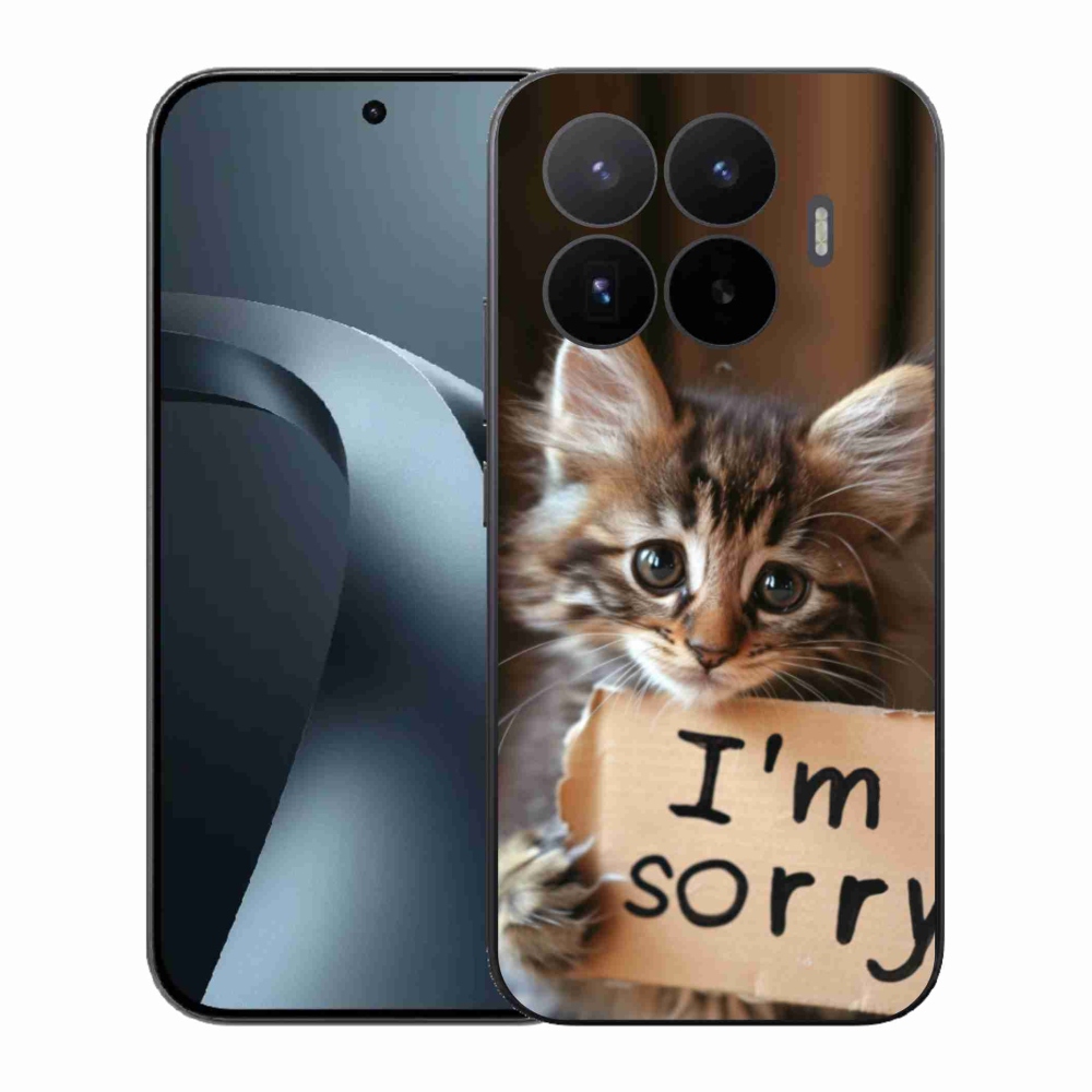 Gél borító mmCase a Xiaomi 17T-hez - macska bocsánatkérése