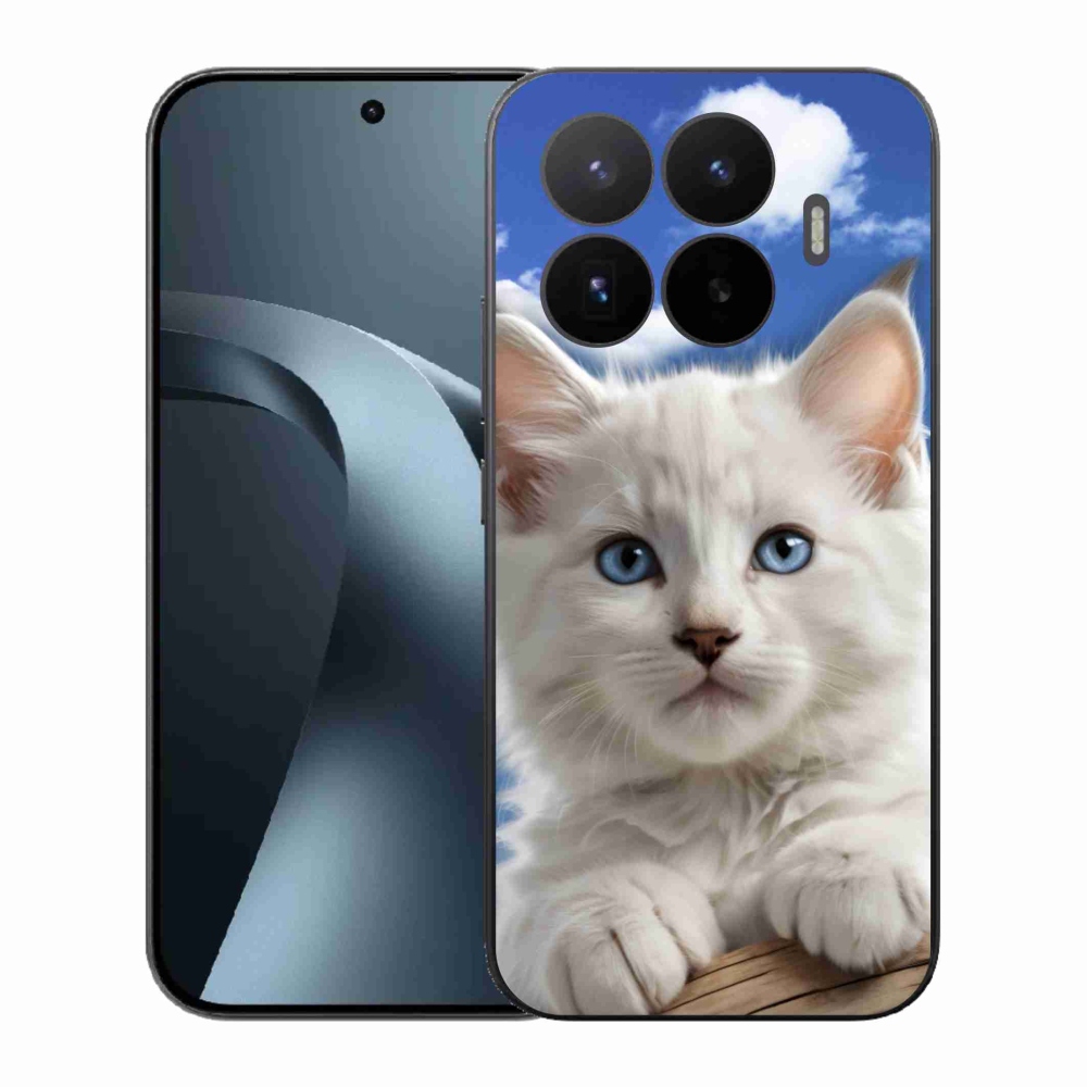 Gél borító mmCase a Xiaomi 17T-hez - cica és felhők