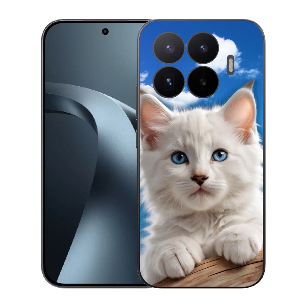 Gél borító mmCase a Xiaomi 17T-hez - cica és felhők