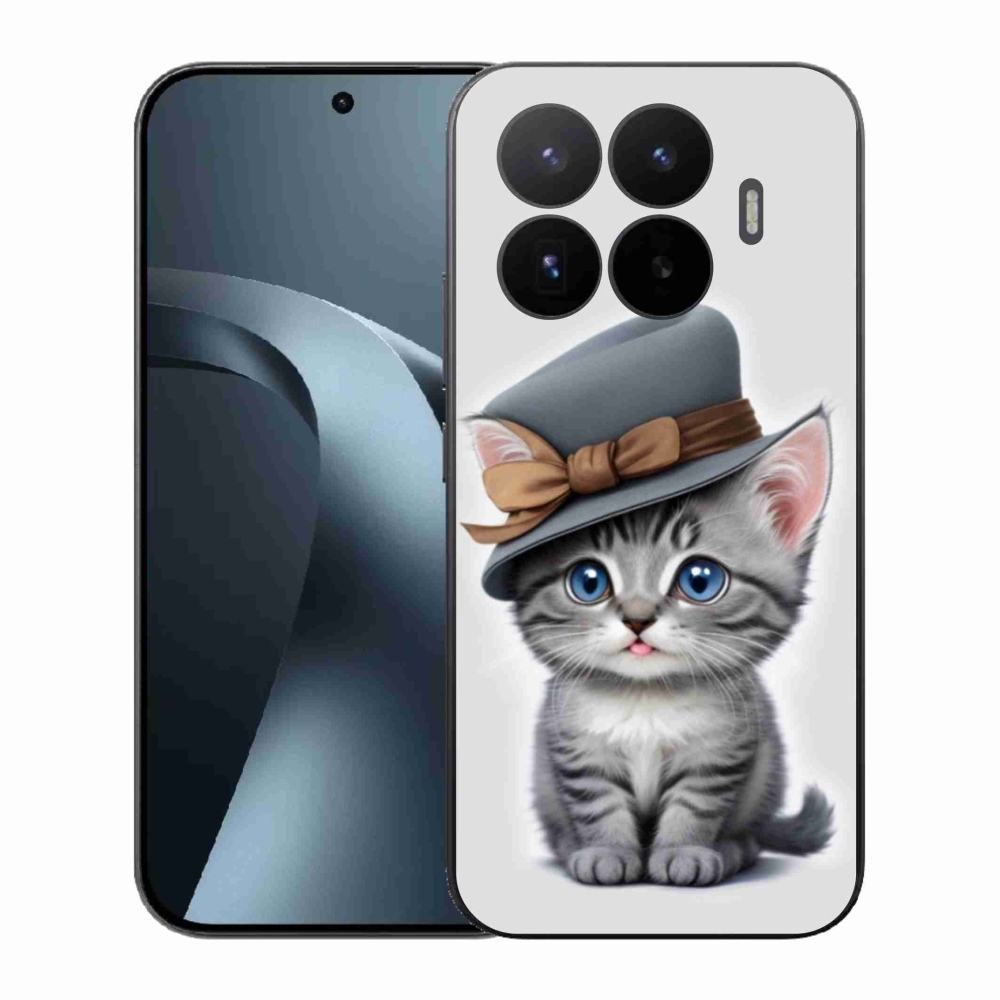Gél borítás mmCase a Xiaomi 17T-hez - cica sapkával