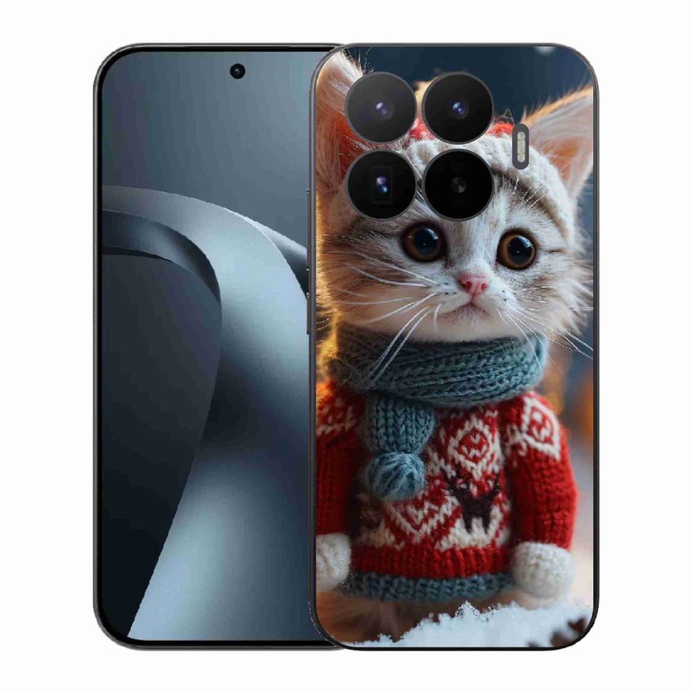 Gél borító mmCase a Xiaomi 17T-hez - cica pulóverben
