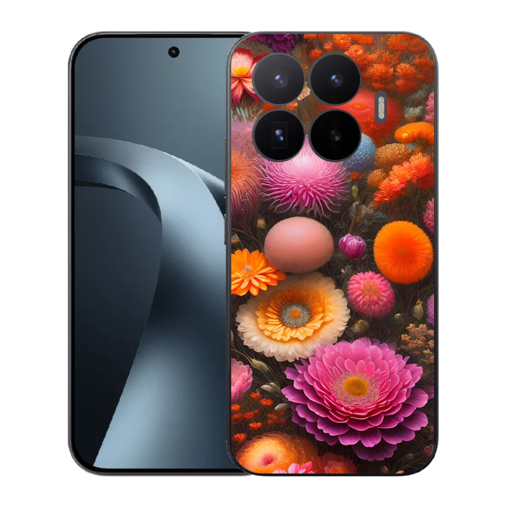 Gél borító mmCase a Xiaomi 17T számára - virágos kompozíció