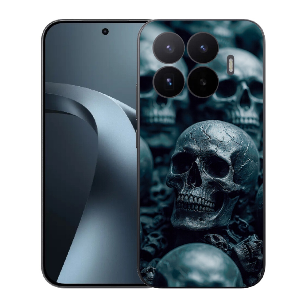 Gél borítás mmCase a Xiaomi 17T számára - koponya 2