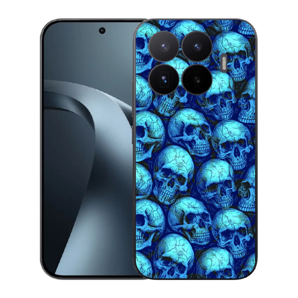 Gél borítás mmCase a Xiaomi 17T-hez - koponyák