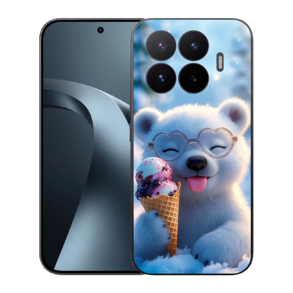 Gél borító mmCase a Xiaomi 17T-hez - mackó fagylalttal