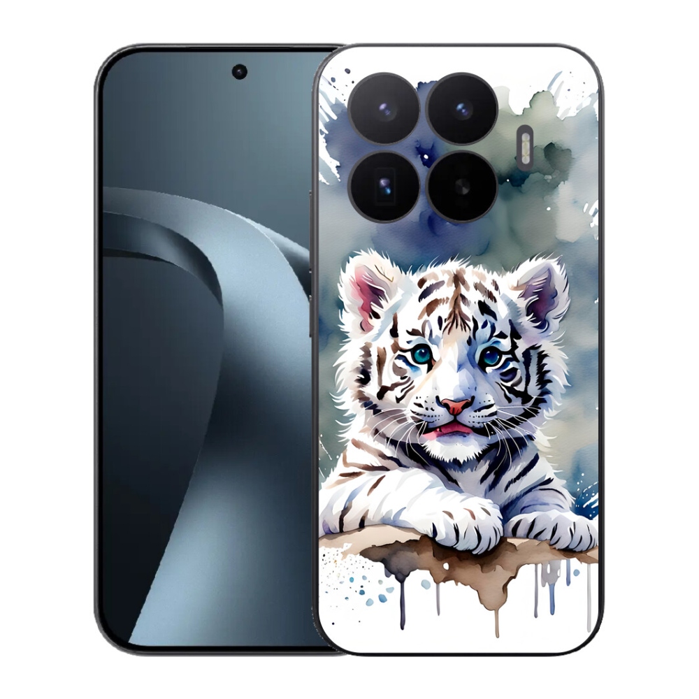 Gél borítás mmCase a Xiaomi 17T-hez - fehér tigriskölyök