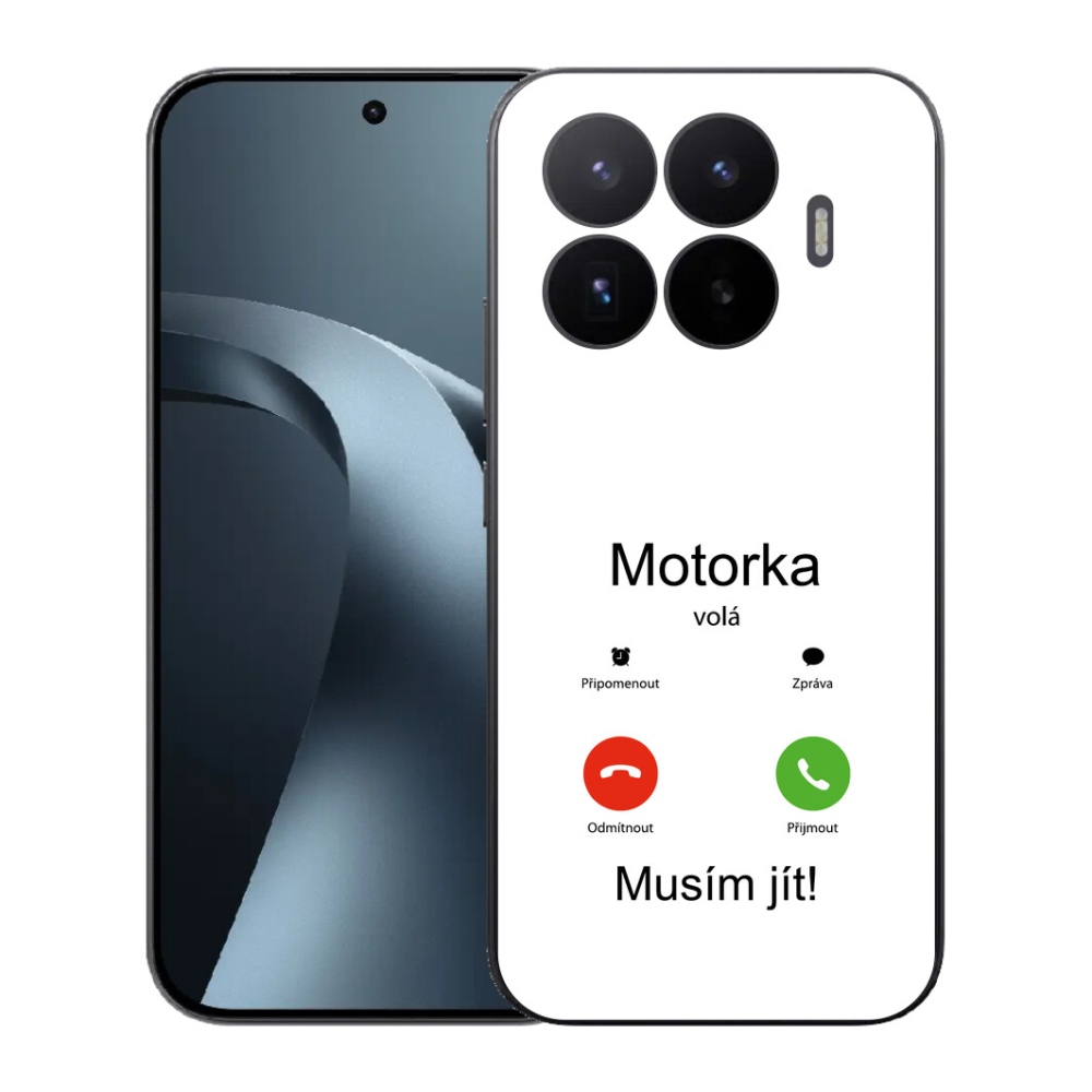 Gél borító mmCase a Xiaomi 17T-hez - motoros hívások fehér háttérrel