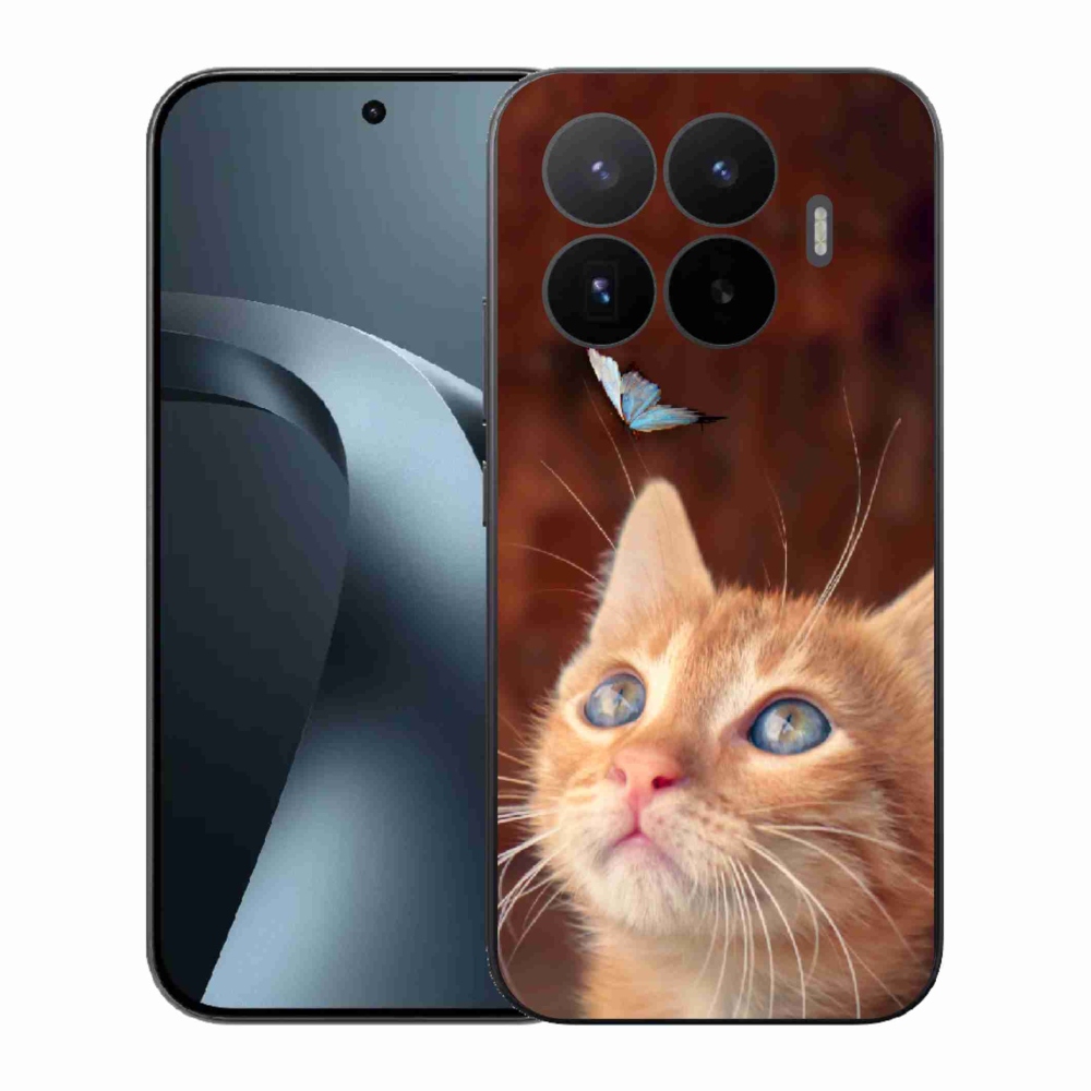 Gél borító mmCase a Xiaomi 17T-hez - pillangó és cica