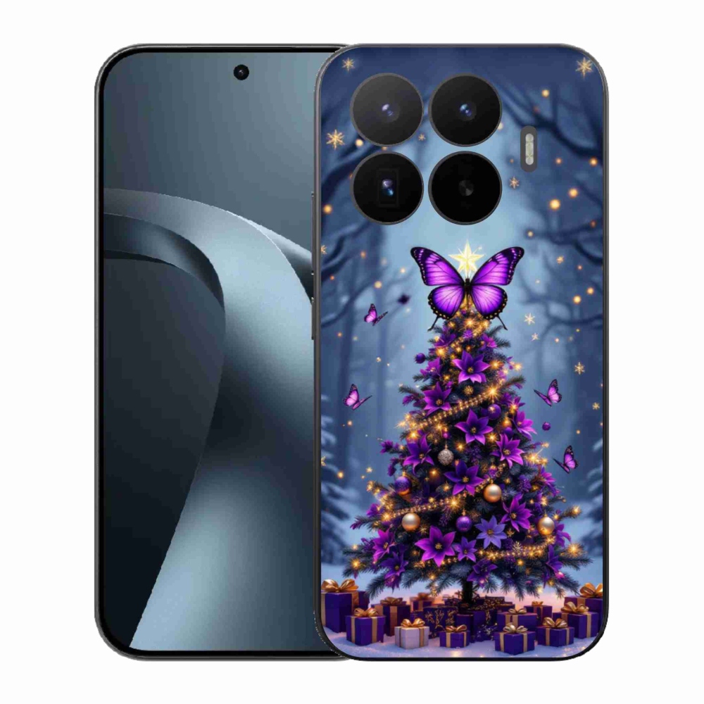 Gél borító mmCase a Xiaomi 17T-hez - pillangó karácsonyfa